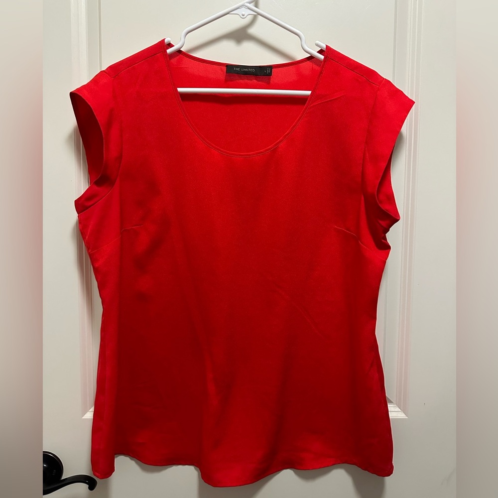 Women’s red shirt sleeve blouse. The Limited. L. EUC.